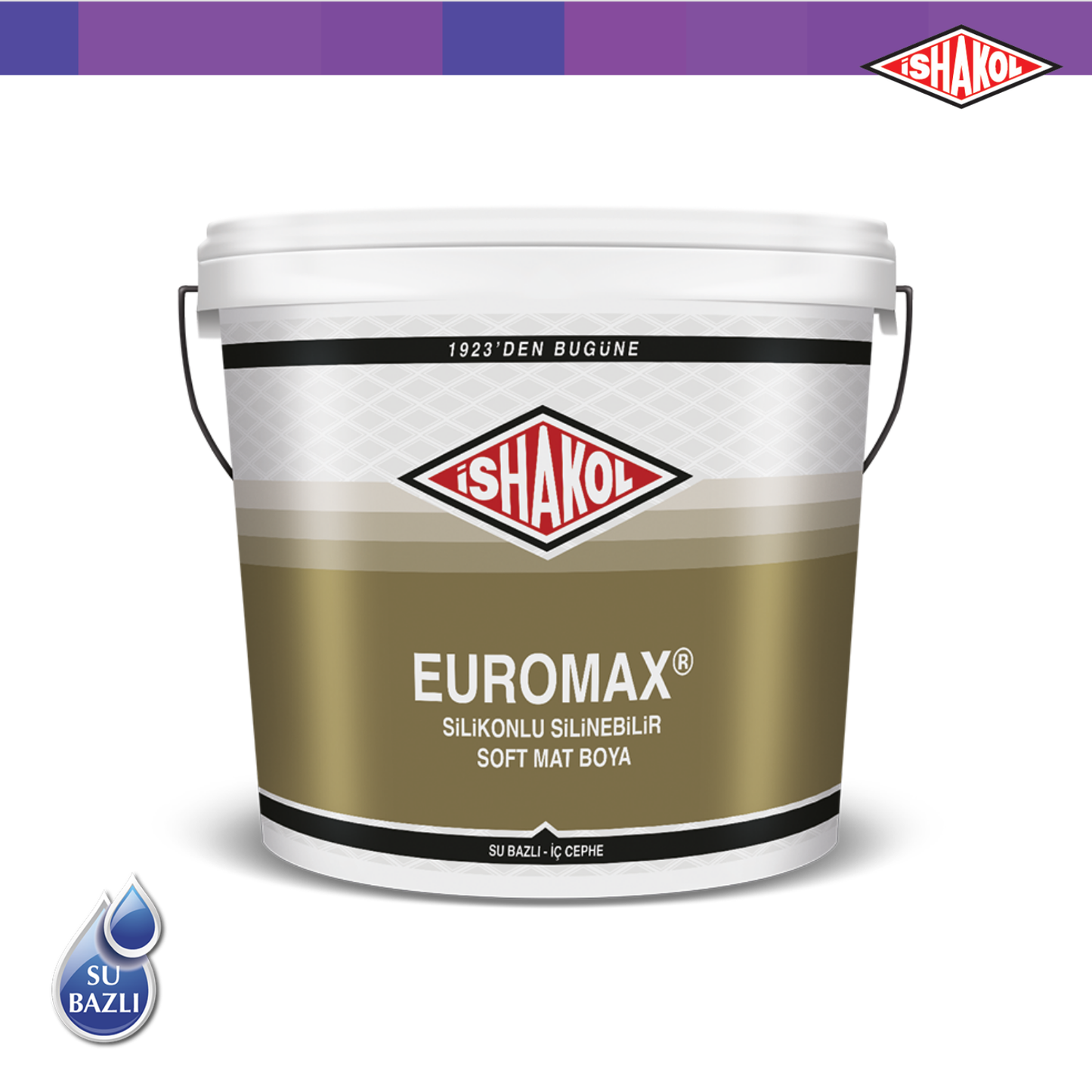 İshakol Euromax Silikonlu Silinebilir Soft Mat Boya